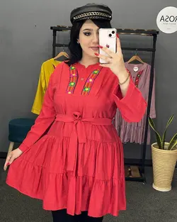 مانتو بابوس دامنی کد : 23494 - فروشگاه اینترنتی رزا بوتیک