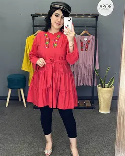 مانتو بابوس دامنی کد : 23494 - فروشگاه اینترنتی رزا بوتیک