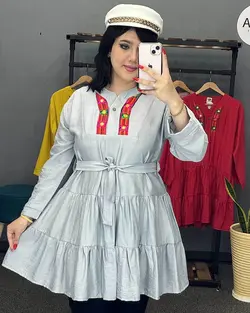 مانتو بابوس دامنی کد : 23494 - فروشگاه اینترنتی رزا بوتیک