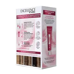 کیت رنگ موی لورآل مدل Excellence CREME رنگ 6.1 خاکستری قهوه ای روشن