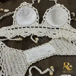 بیکینی ابریشم پولک دار- مدل BI-231 - فروشگاه پوشاک رُزامیس