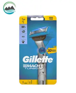 خودتراش مردانه 3 تیغ ژیلت مدل Mach 3 Turbo بسته تک عددی