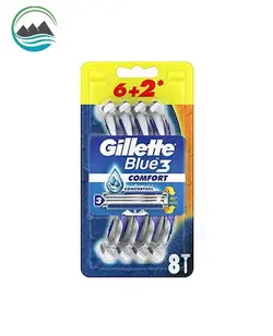 خودتراش مردانه ژیلت مدل Blue 3 Comfort بسته 8 عددی