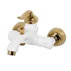 کسری دوش مدل دانوب سفید طلایی - فروشگاه سدید پخش