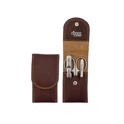 ست ابرو و ناخن سیلور چرم ساده نیپس