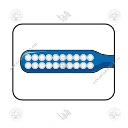 مسواک ایمپلنت و ارتودنسی دو ردیفه Implant-Orthodontic Tepe