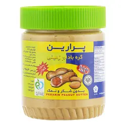 کره بادام زمینی بدون شکر و نمک 350 گرم پرارین