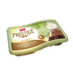 شیرین عسل - بستنی پسته کاکائو وانیل پرستیژ 500 گرم