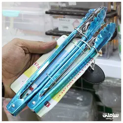 ست انبر سالاد و اشپزی تمام استیل کیچن ویر بسته دو عددی