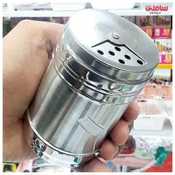 نمکدان، نمک پاش و فلفل پاش تمام استیل سایز بزرگ