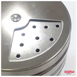 نمکدان، نمک پاش و فلفل پاش تمام استیل سایز بزرگ
