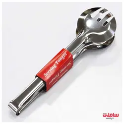انبر آشپزی و سالاد تمام استیل مدل استاینلس استیل