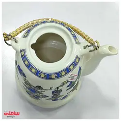 قوری چینی دسته حصیری