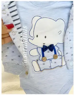 سه تکه طرح فیل آبی