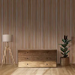 دیوار پوش چوبی ایزیا پنل 1027 - Natural Ash2 | سارای دکور