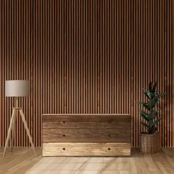 دیوار پوش چوبی ایزیا پنل 1028 - Brown Ash2 | سارای دکور
