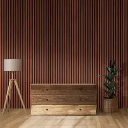 دیوار پوش چوبی ایزیا پنل 1005 - Rose Walnut | سارای دکور