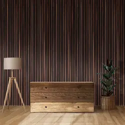 دیوار پوش چوبی ایزیا پنل 1036 - Rose Black Beech | سارای دکور