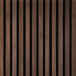 دیوار پوش چوبی ایزیا پنل 1001 - Brown Walnut | سارای دکور