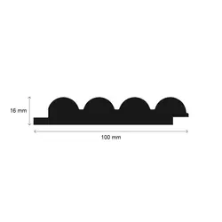 پروفیل MDF دیواری AGT مدل LB-3845 کد 3040 | سارای دکور