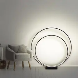 چراغ استند گرد کد KD26-BL | Saray Decor