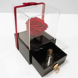 رز جاودان قرمز باکس سوپر