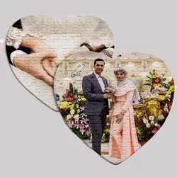 چاپ عکس روی پازل قلبی