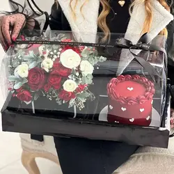 جعبه گل و کیک تینا