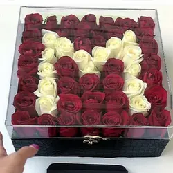 صندوق لوکس چرم و پلکسی اسم