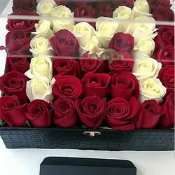 صندوق لوکس چرم و پلکسی اسم