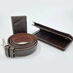 ست چرم درجه یک مردانه