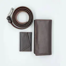 ست چرم درجه یک مردانه