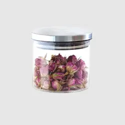 بانکه حبوبات شیشه ای درب استیل 300 یونیک UN-1279