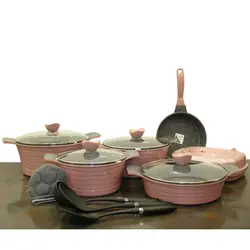 سرویس قابلمه 16 پارچه لاین رزگلد یونیک UN-7722