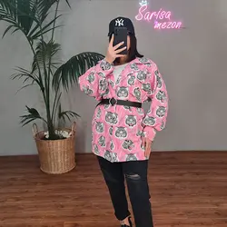 مانتو +کمربند - فروشگاه مزون لباس ساریسامزون