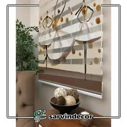 پرده زبرا تصویری مدل مجسمه های آفریقایی کد T666