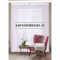 پرده ورتیکال سفید تک رنگ کد V002