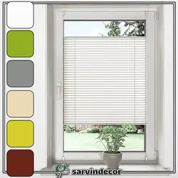 پرده پلیسه دستی دو طرفه در 6 رنگ