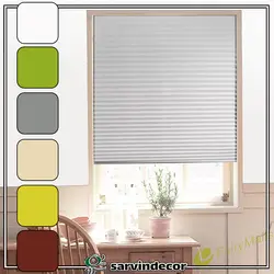 پرده پلیسه زنجیری در 6 رنگ