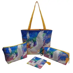 ست چهار تکه کودک کیف ساسویه سری پونی (کد 1168)