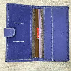 کیف پول بنددار مخمل ساسویه (کد 5020)