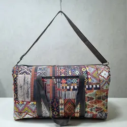 ساک مسافرتی|ورزشی مخمل ساسویه مدل بهار (کد 4111)