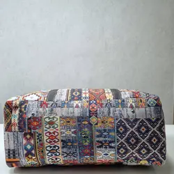 ساک مسافرتی|ورزشی مخمل ساسویه مدل بهار (کد 4111)