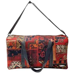 ساک مسافرتی|ورزشی مخمل ساسویه مدل بهار (کد 4109)