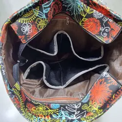 ساک وسایل کودک و نوزاد بزرگ مخمل ساسویه (کد 4058)