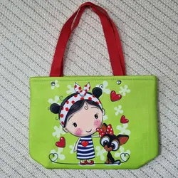 ساک دستی کودک فوم‌دار مخمل ساسویه (کد 1229)