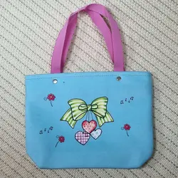 ساک دستی کودک فوم‌دار مخمل ساسویه (کد 1227)