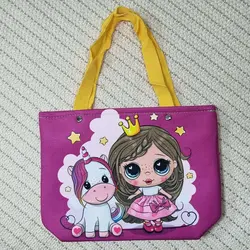 ساک دستی کودک فوم‌دار مخمل ساسویه (کد 1225)