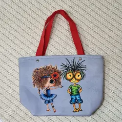 ساک دستی کودک فوم‌دار مخمل ساسویه (کد 1214)