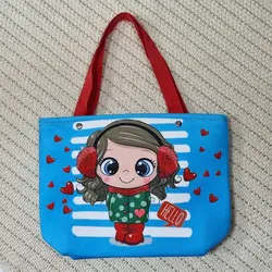 ساک دستی کودک فوم‌دار مخمل ساسویه (کد 1208)